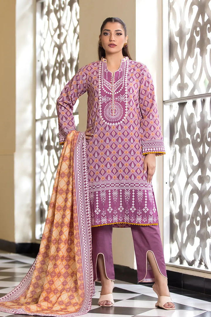 3PC Printed Unstitched Khaddar Suit KKH-2891 Printed KHAS STORES