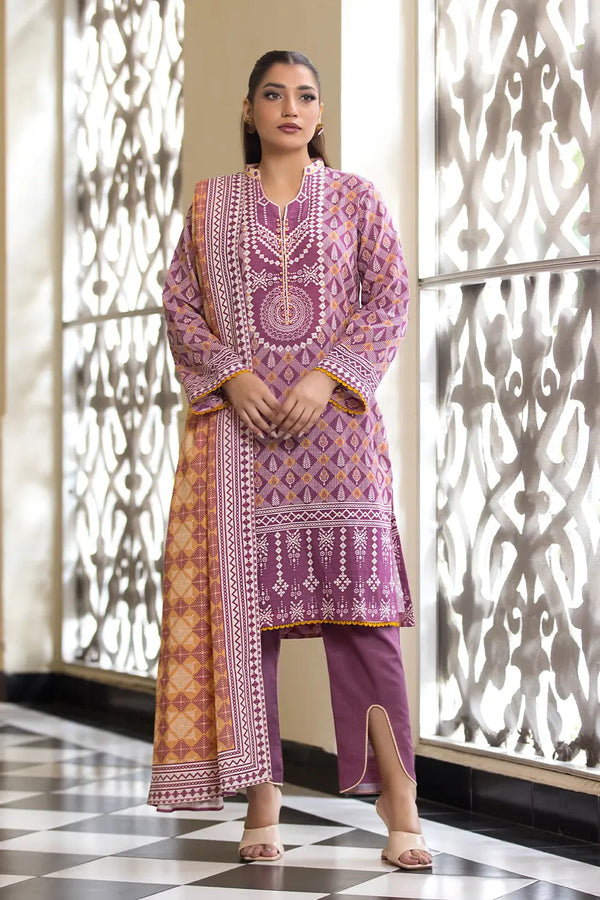 3PC Printed Unstitched Khaddar Suit KKH-2891 Printed KHAS STORES