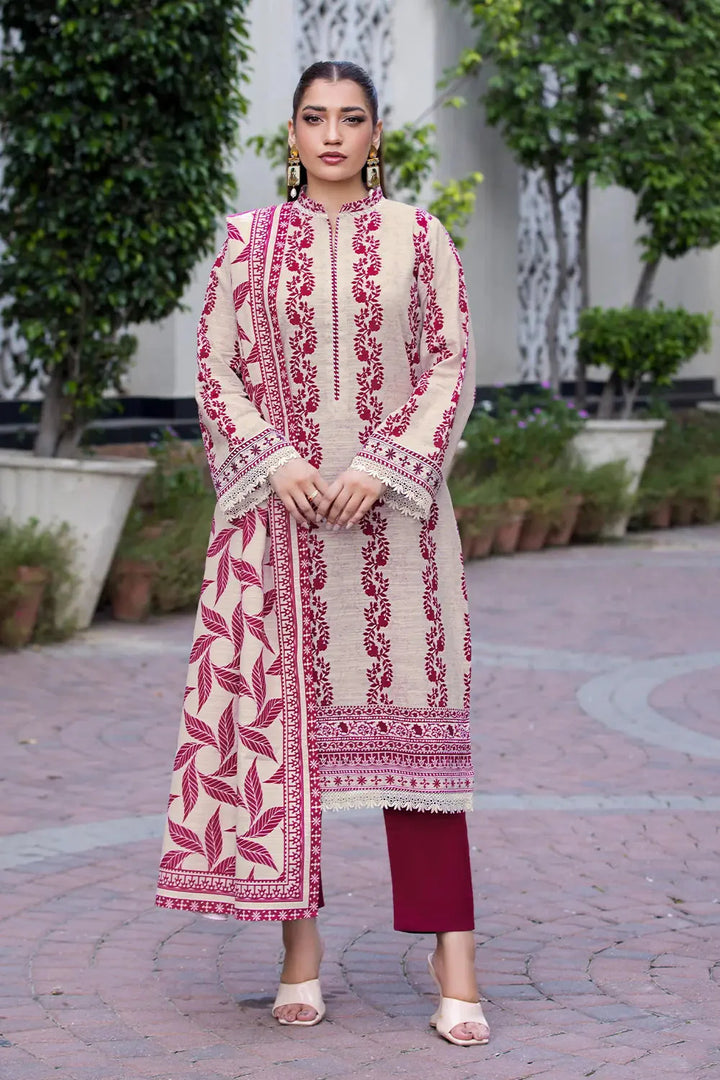 3PC Printed Unstitched Khaddar Suit KKH-2892 Printed KHAS STORES