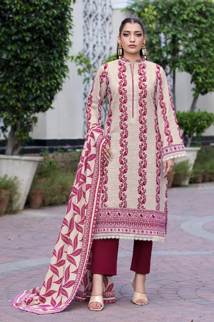 3PC Printed Unstitched Khaddar Suit KKH-2892 Printed KHAS STORES