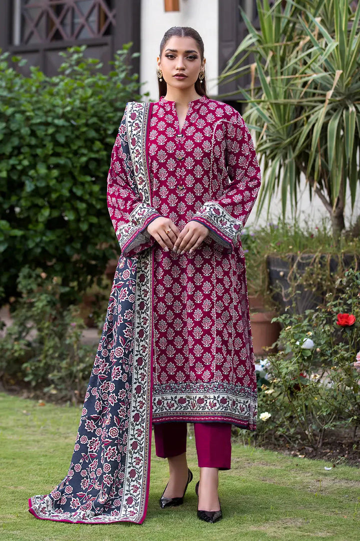 3PC Printed Unstitched Khaddar Suit KKH-2894 Printed KHAS STORES