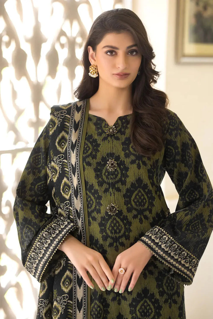 3PC Printed Unstitched Khaddar Suit KKH-2901 Printed KHAS STORES