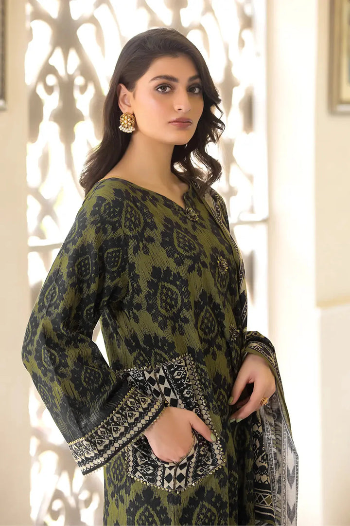 3PC Printed Unstitched Khaddar Suit KKH-2901 Printed KHAS STORES