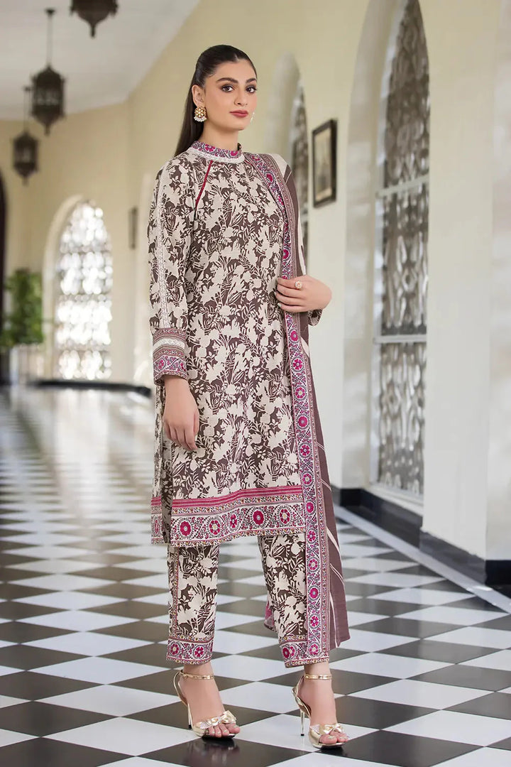 3PC Printed Unstitched Khaddar Suit KKH-2904 Printed KHAS STORES