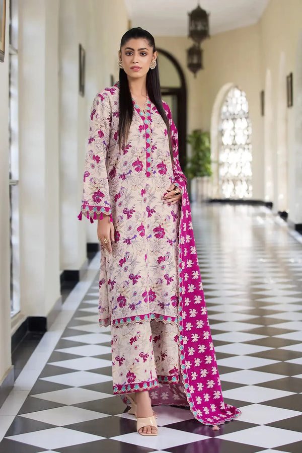 3PC Printed Unstitched Khaddar Suit KKH-2906 Printed KHAS STORES