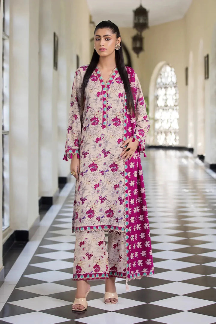 3PC Printed Unstitched Khaddar Suit KKH-2906 Printed KHAS STORES