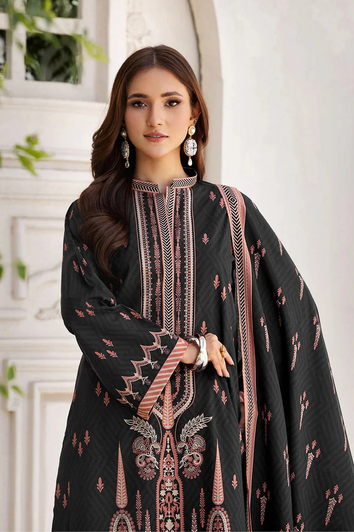 3PC Printed Unstitched Lawn Suit KLA-2683 Printed KHAS STORES 