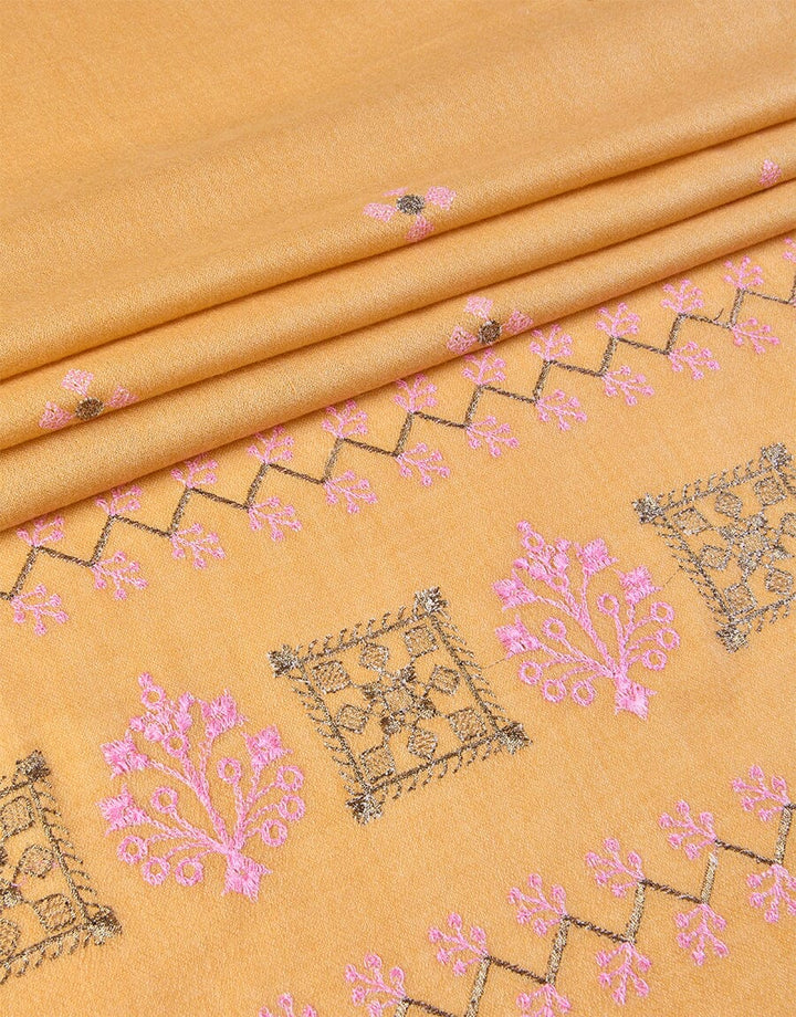 Embroidered Shawl-10 Yellow Apparel & Accessories KHAS STORES 