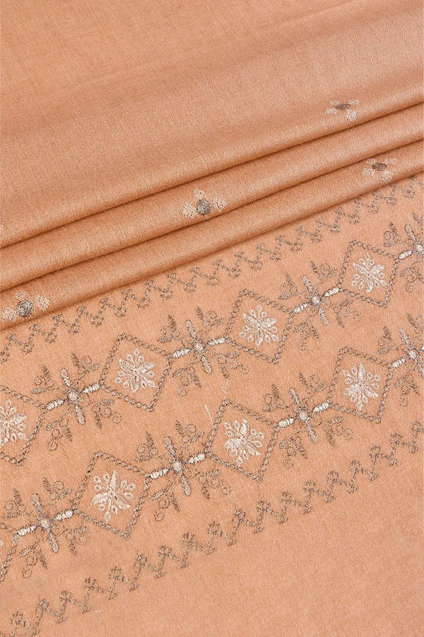 Embroidered Shawl-2 Tan Apparel & Accessories KHAS STORES 