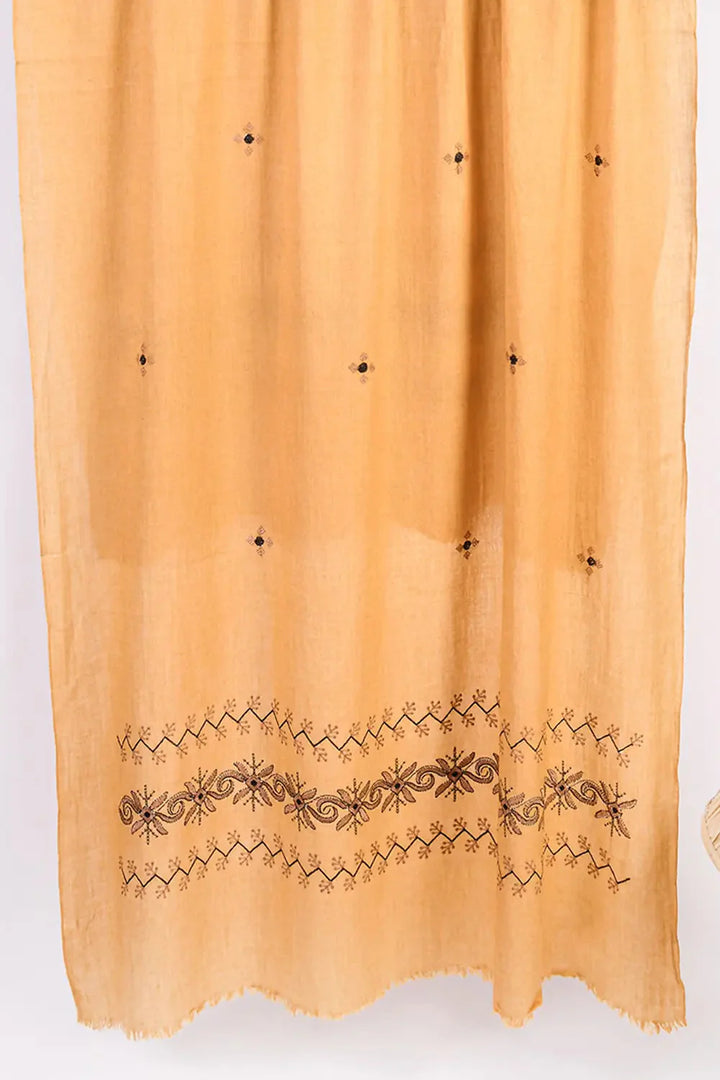 Embroidered Shawl-3 Coral Apparel & Accessories KHAS STORES 