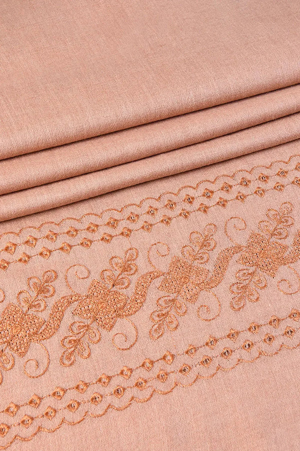 Embroidered Shawl-4 Beige Apparel & Accessories KHAS STORES 