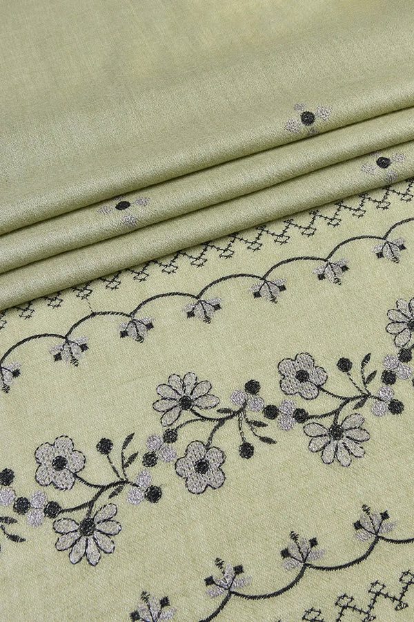 Embroidered Shawl-5 Olive Apparel & Accessories KHAS STORES 