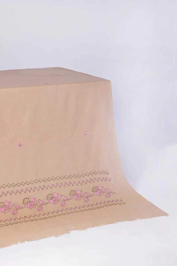 Embroidered Shawl-7 L-Pink Apparel & Accessories KHAS STORES 