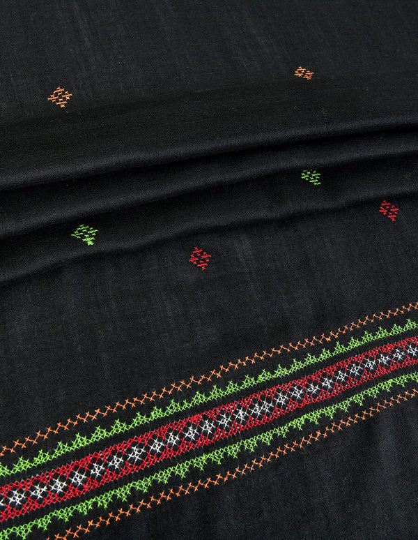 Embroidered Shawl CS-101 Black Apparel & Accessories KHAS STORES 