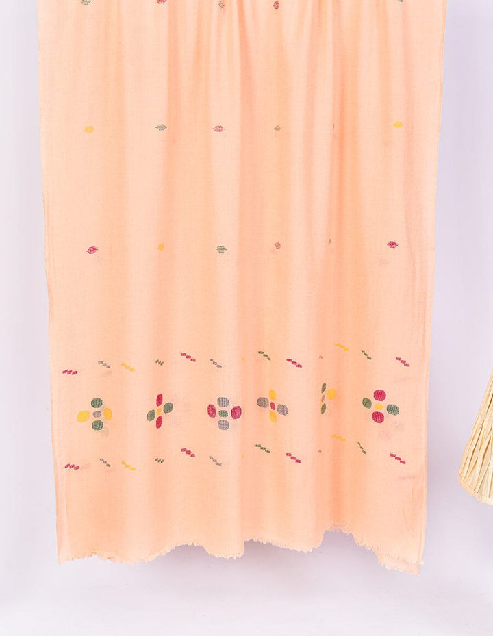 Khaddi Embroidered Shawl-5 Pink Apparel & Accessories KHAS STORES 