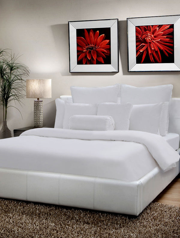 Piping White Digital Bedding HOMBEDPIE Bed Sheet Queen