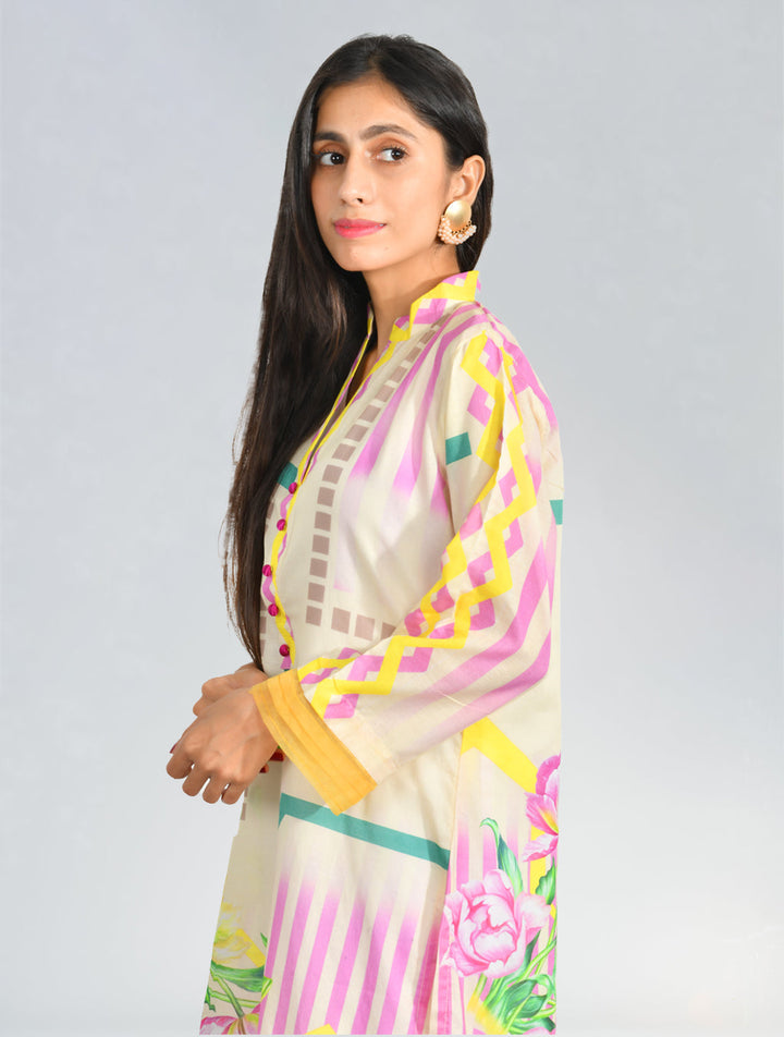 Printed Lawn Shirt DRL-582 Pret KHAS STORES 