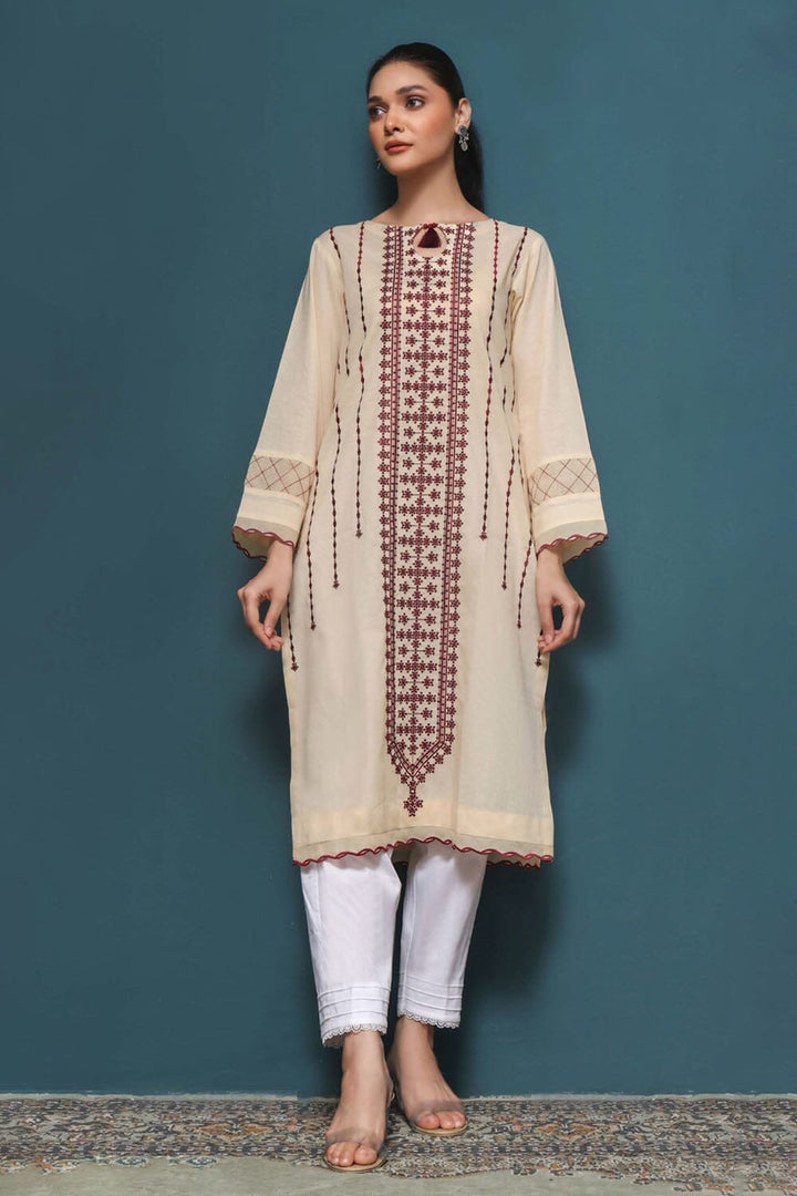 Stitched EMB Lawn Shirt DRLE-1850 KHAS STORES 