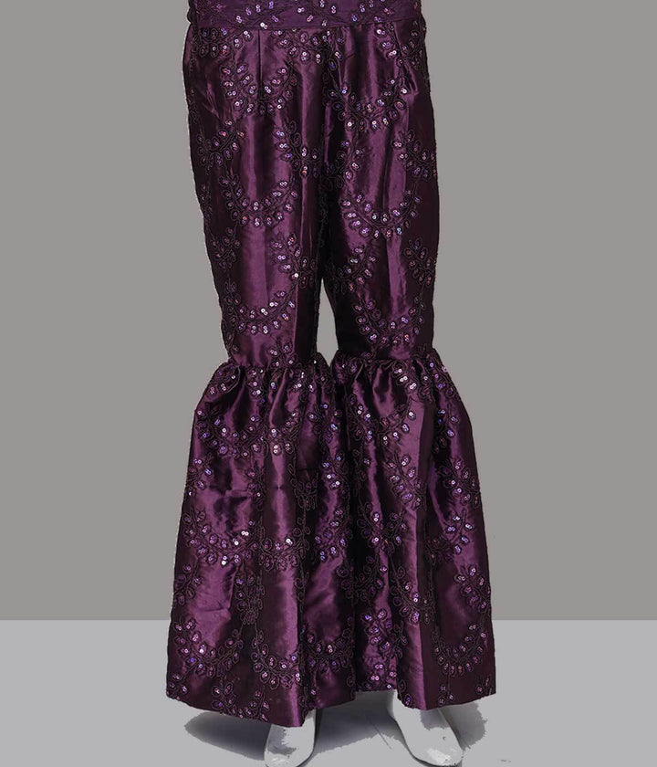 TROUSER TR-1091 PURPLE Women Bottoms FASSTILAD