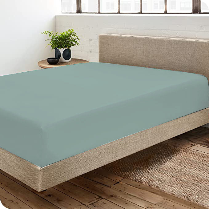 Dyed Cotton Rich Extra Deep Fitted Sheets-Sage Green – ONIEO