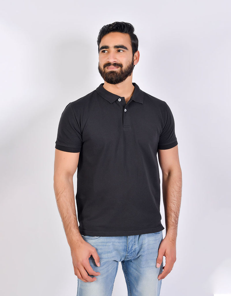 Men's Anko Regular Short Sleeve Polo Shirt-Black – ONIEO