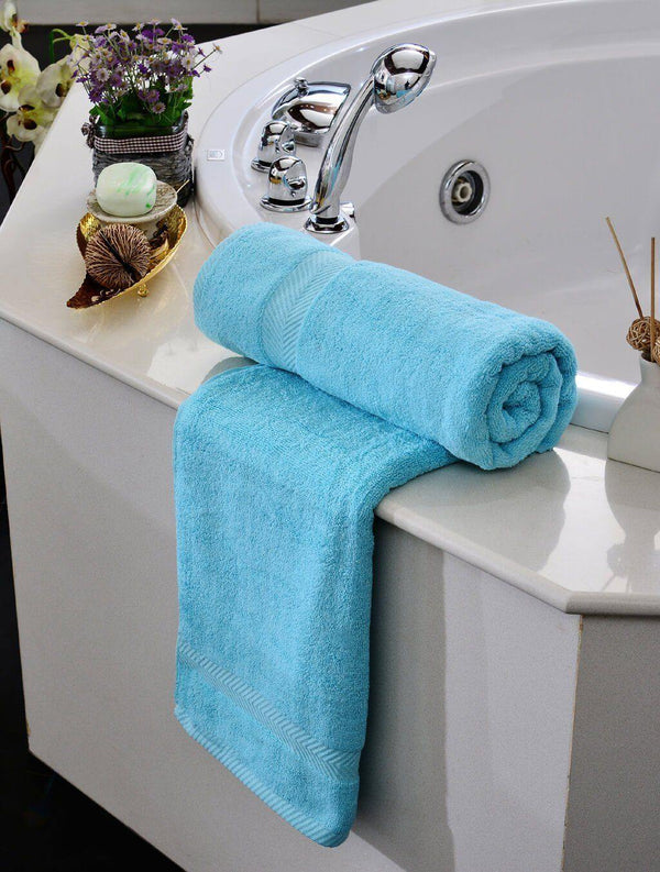 Balıkesir Prodigious Plain L/Blue Dyed Towels - ONIEO - #1Best online shopping store in Pakistan